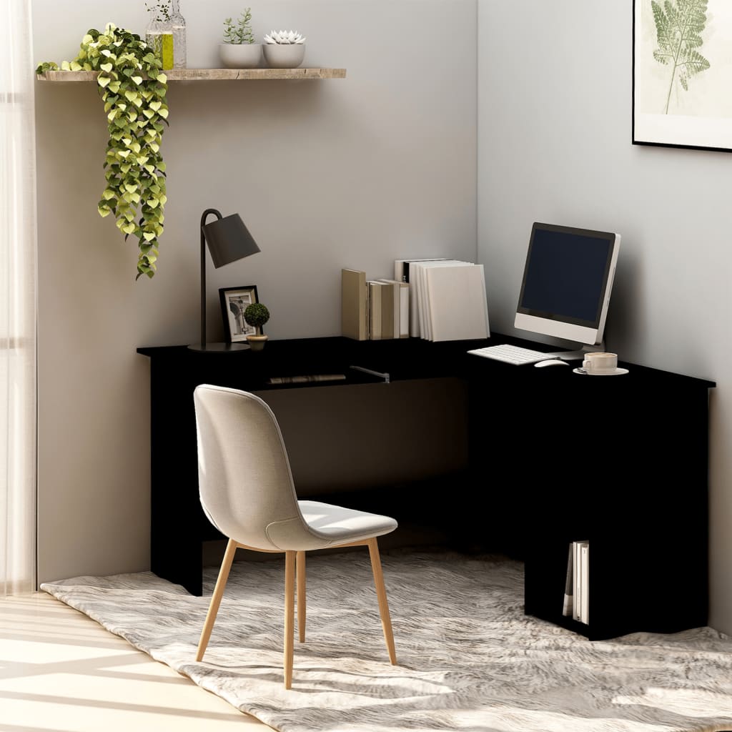 L-Shaped Corner Desk 120X140X75 Cm Engineered Wood