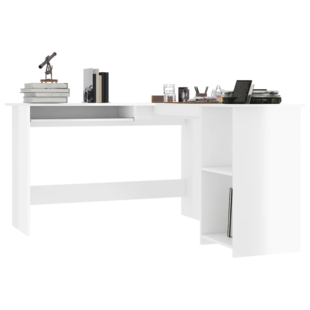 L-Shaped Corner Desk 120X140X75 Cm Engineered Wood