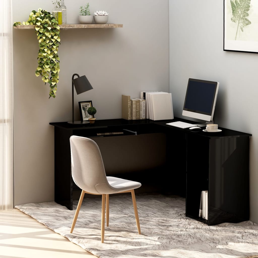 L-Shaped Corner Desk 120X140X75 Cm Engineered Wood