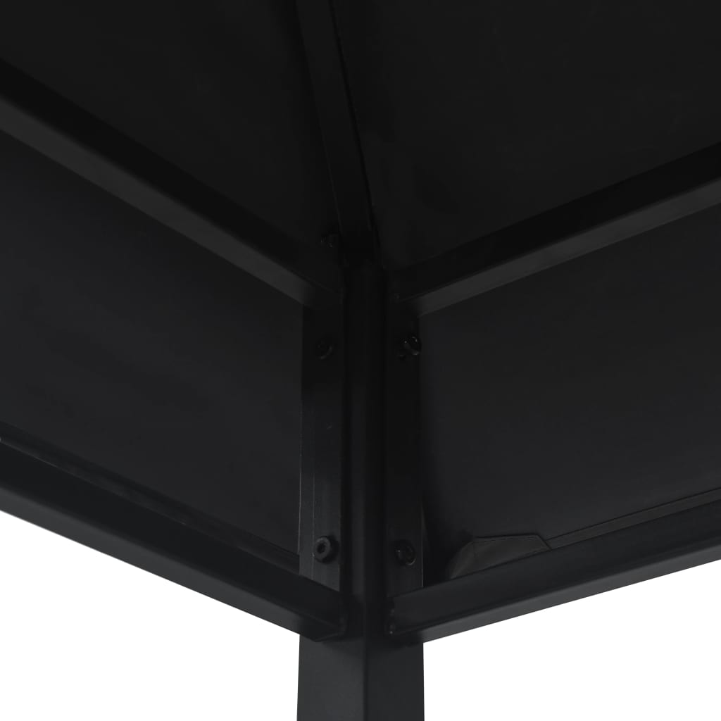 Bbq Gazebo 240X150X255 Cm Anthracite Steel