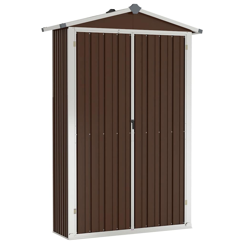 Garden Shed 116X45X175 Cm Galvanised Steel