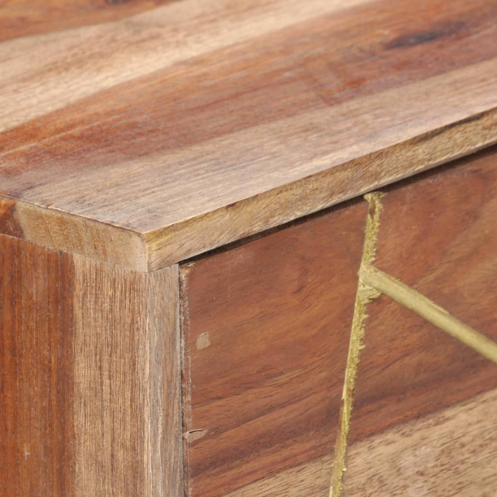 Writing Desk With Drawers 100X55X75 Cm Solid Acacia Wood