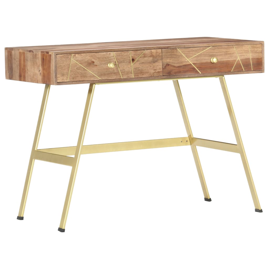 Writing Desk With Drawers 100X55X75 Cm Solid Acacia Wood