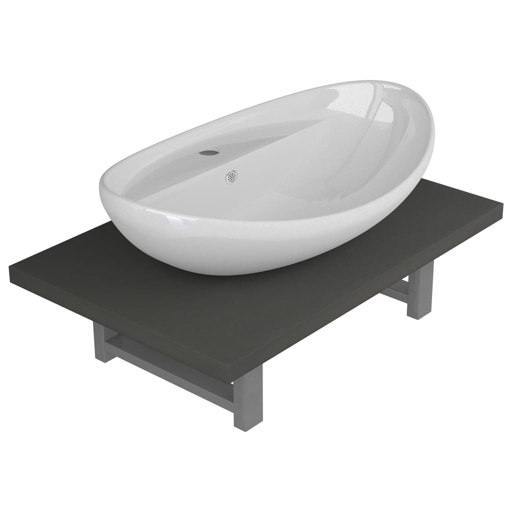 Two Piece Bathroom Furniture Set Ceramic