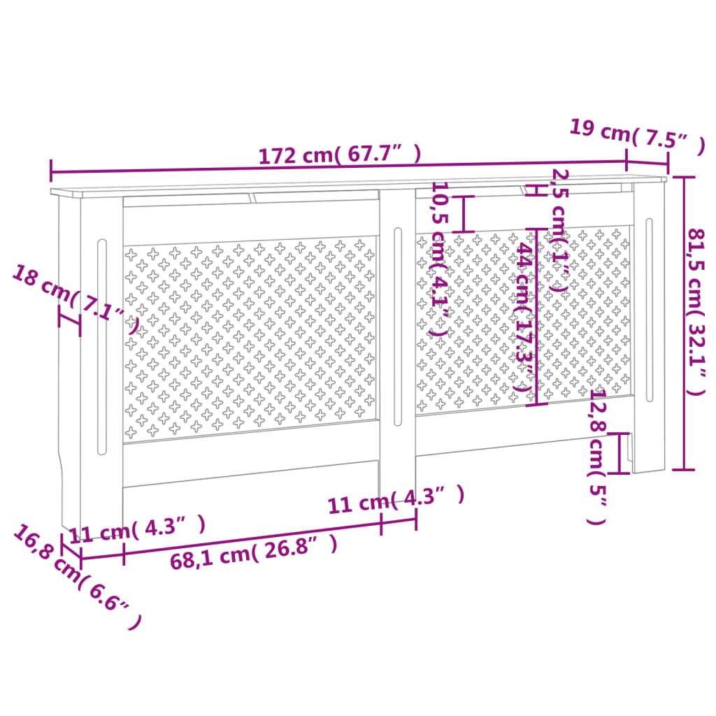 Radiator Cover Mdf