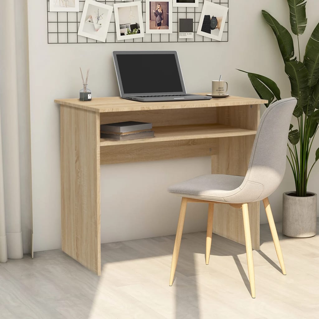 Desk 90X50X74 Cm Engineered Wood
