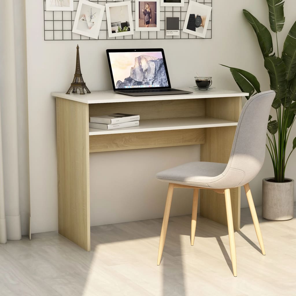 Desk 90X50X74 Cm Engineered Wood