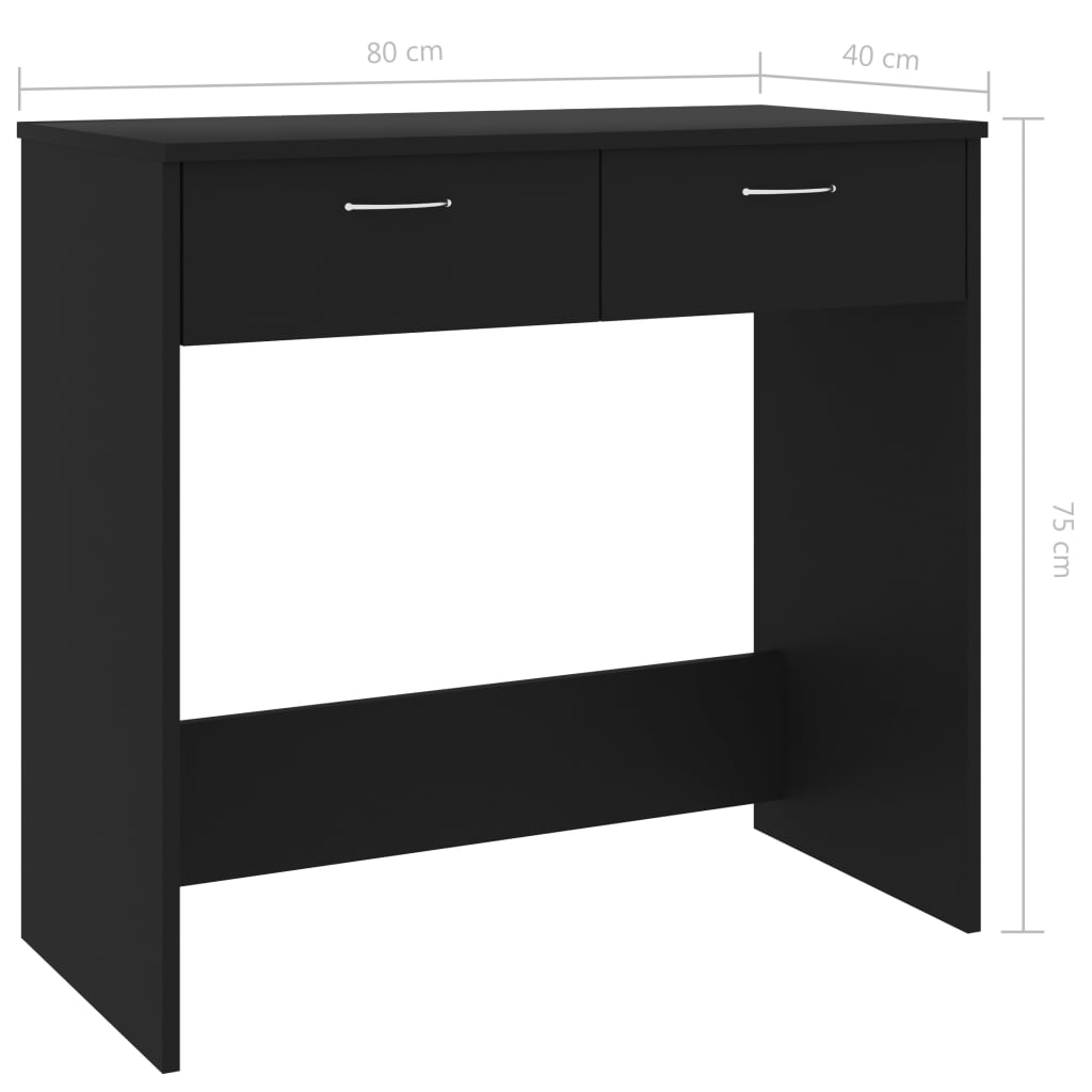 Desk 80X40X75 Cm Engineered Wood