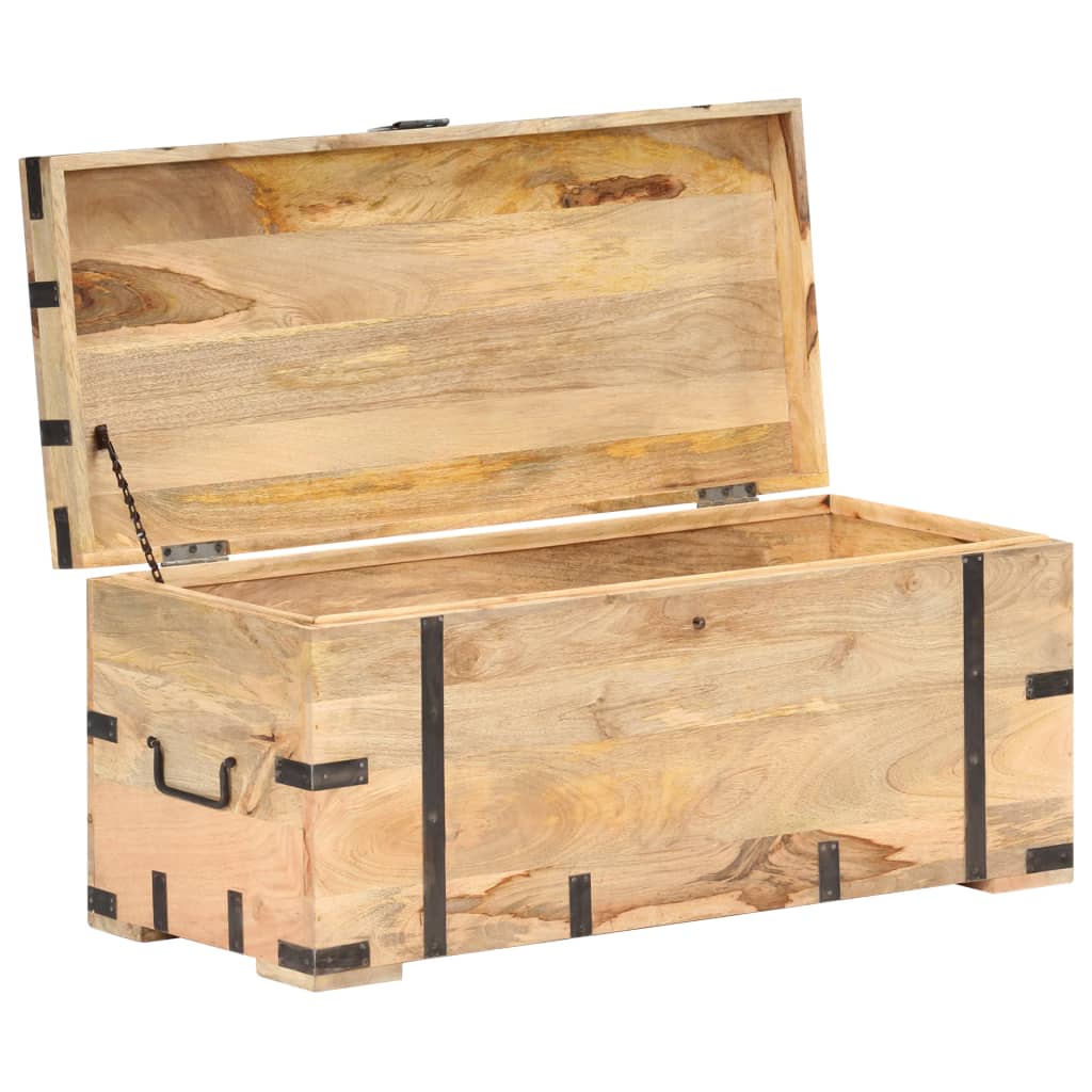 Chest 90X40X40 Cm Solid Mango Wood