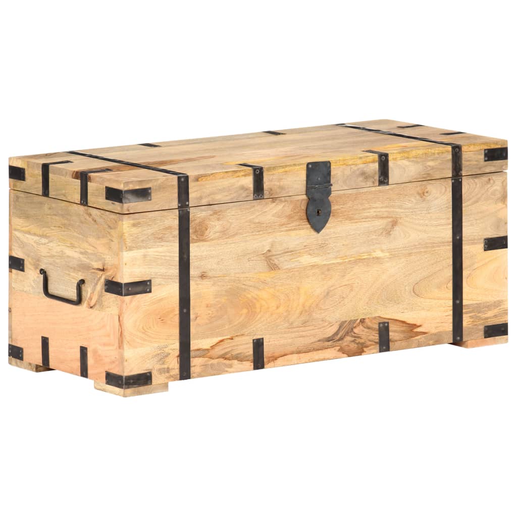 Chest 90X40X40 Cm Solid Mango Wood