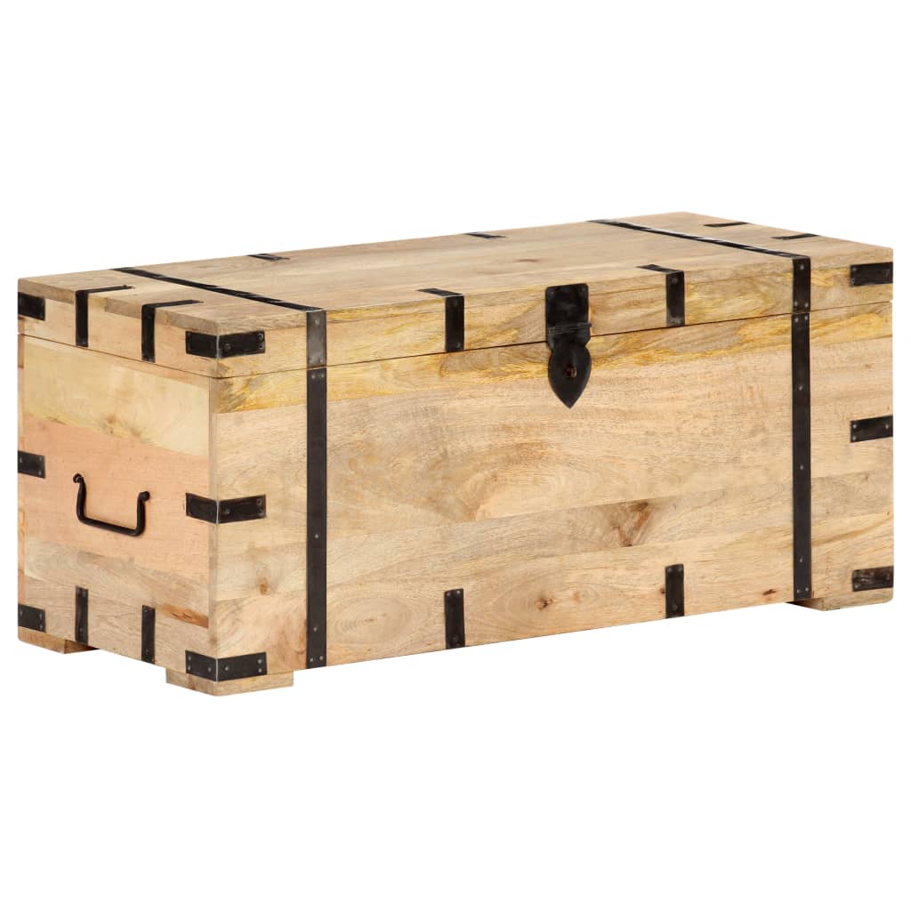 Chest 90X40X40 Cm Solid Mango Wood