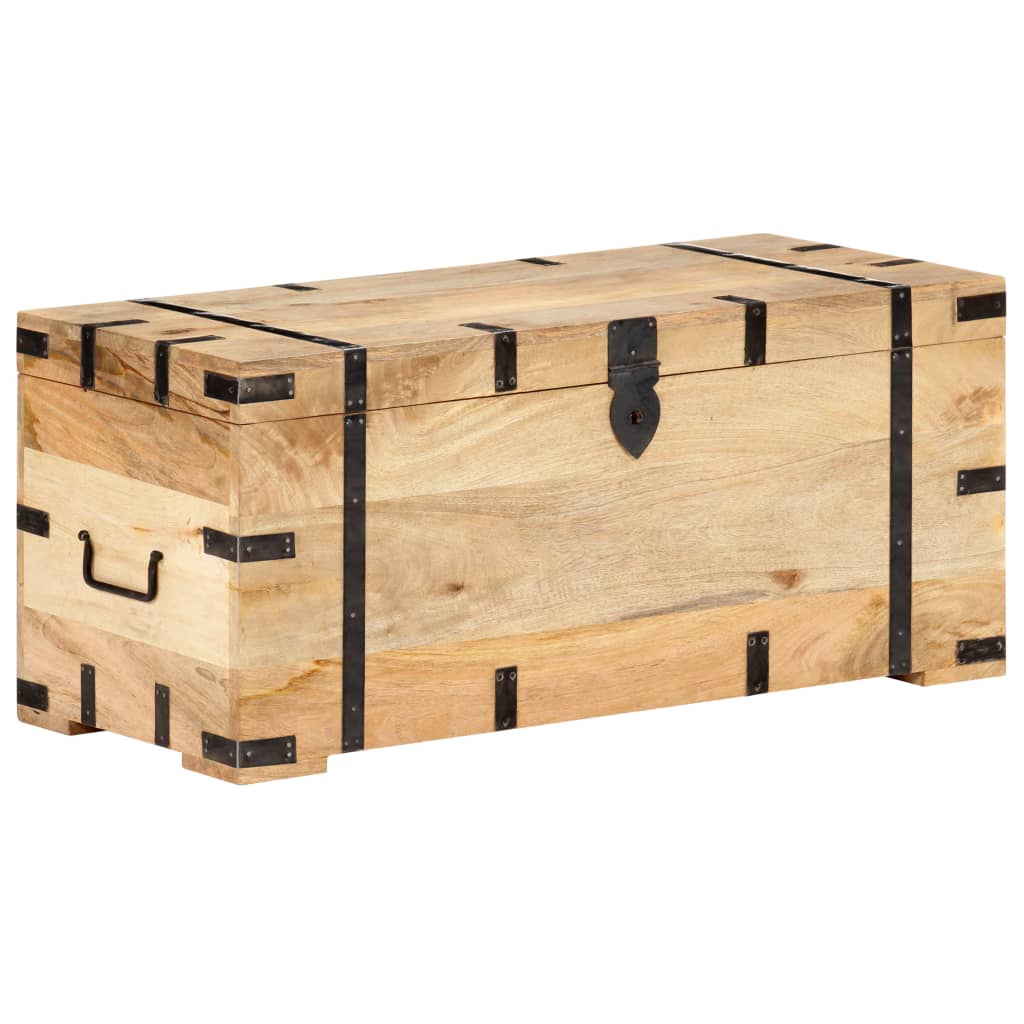 Chest 90X40X40 Cm Solid Mango Wood