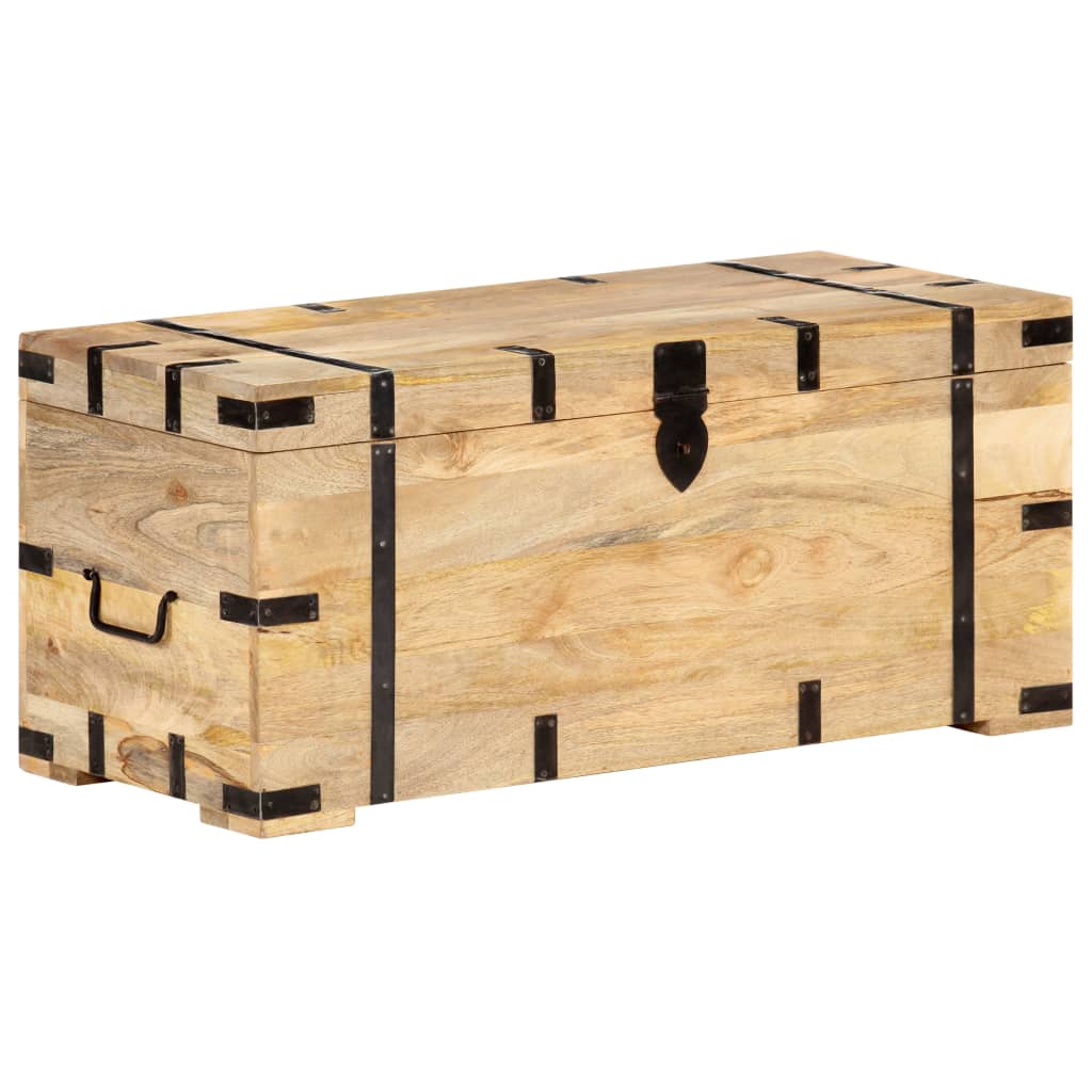 Chest 90X40X40 Cm Solid Mango Wood