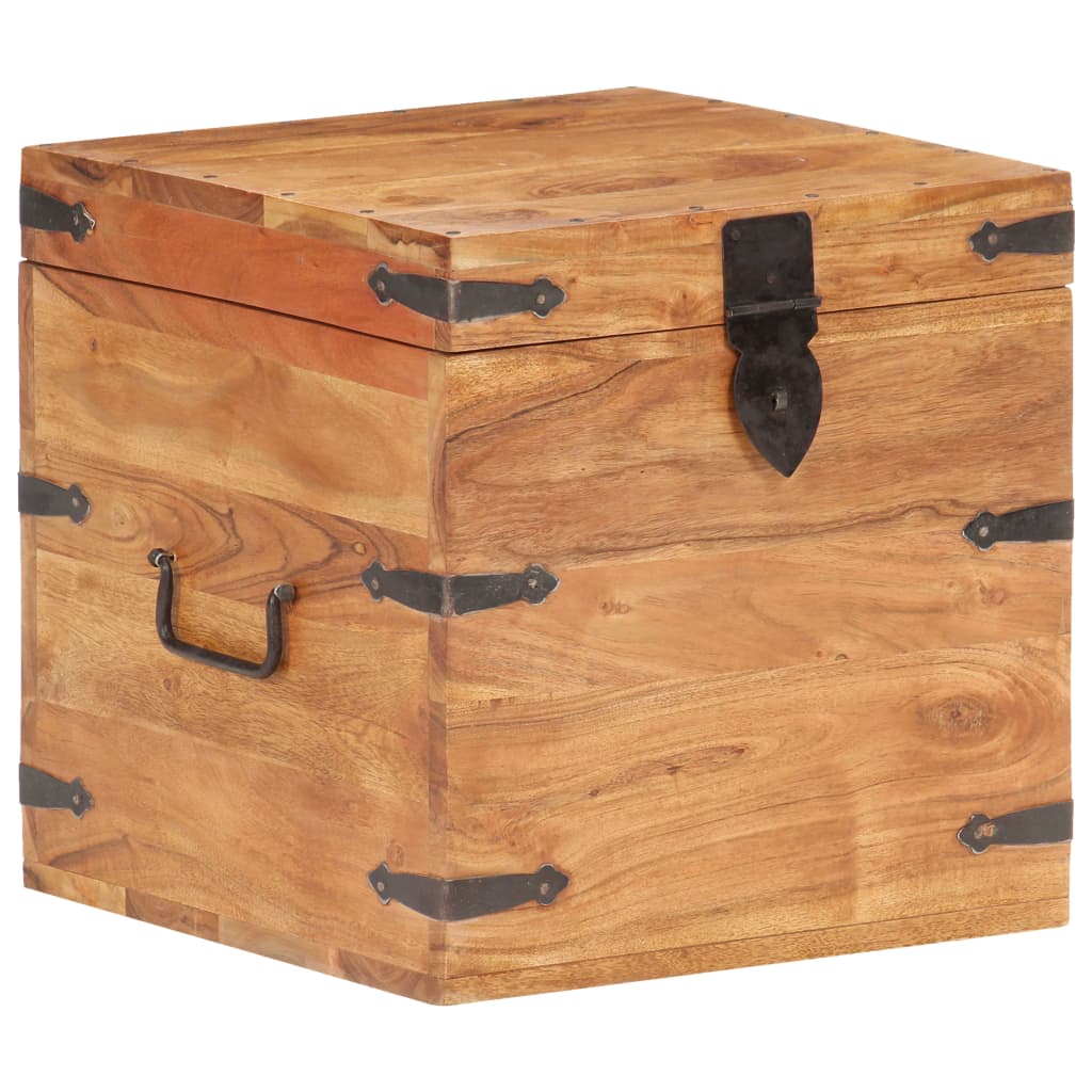 Chest 90X40X40 Cm Solid Acacia Wood