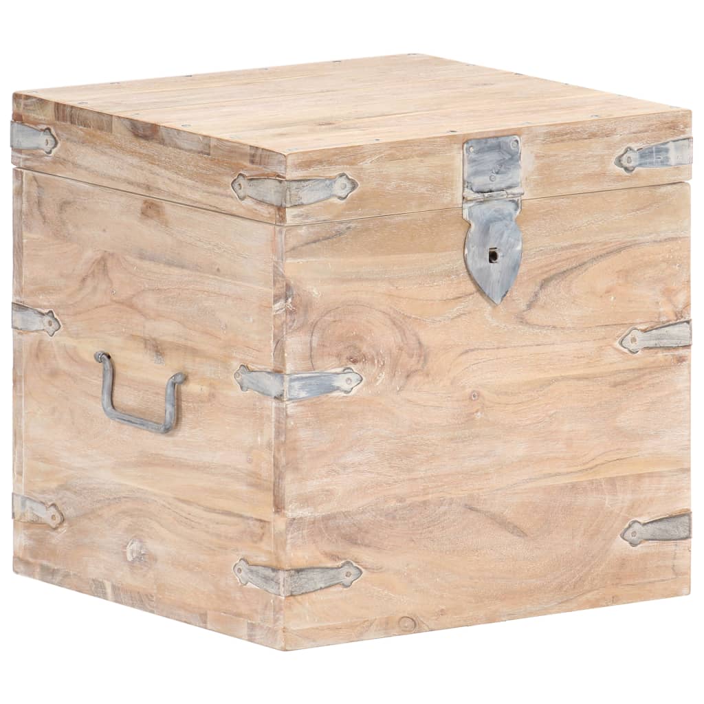 Chest 90X40X40 Cm Solid Acacia Wood