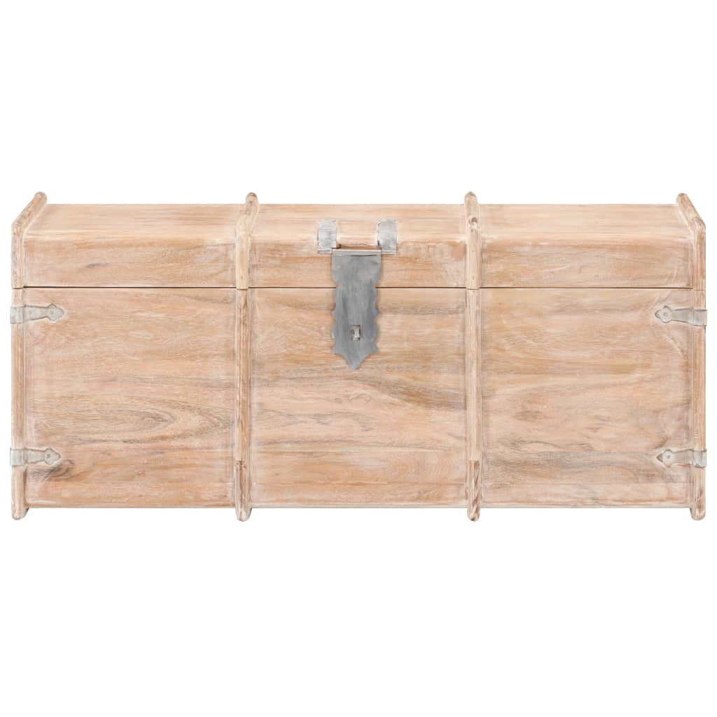 Storage Chest 90X40X40 Cm Solid Acacia Wood