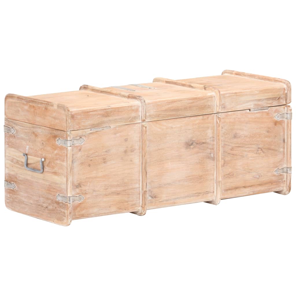 Storage Chest 90X40X40 Cm Solid Acacia Wood