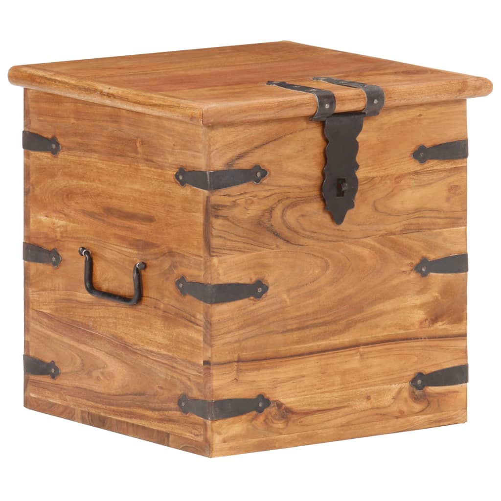 Chest 40X40X40 Cm Solid Acacia Wood