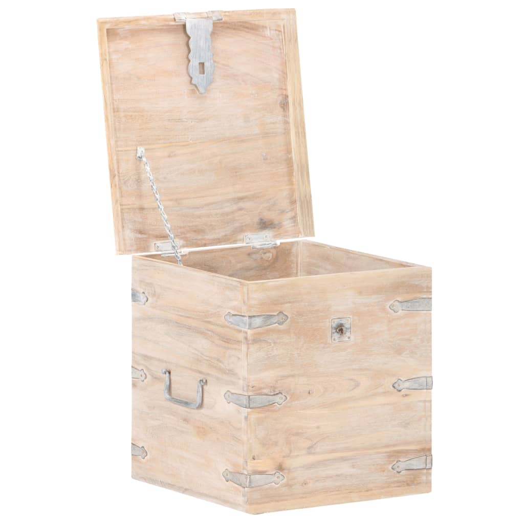 Chest 40X40X40 Cm Solid Acacia Wood