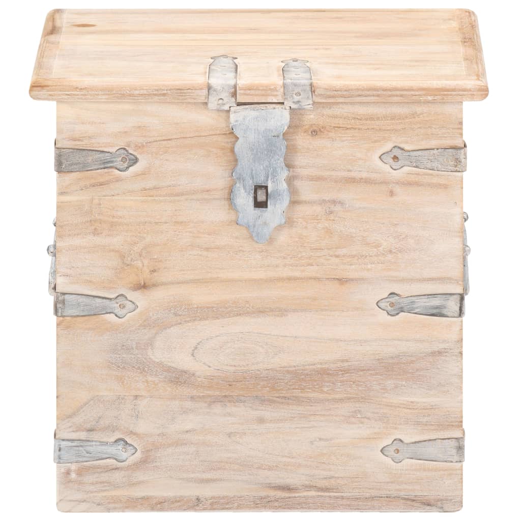 Chest 40X40X40 Cm Solid Acacia Wood