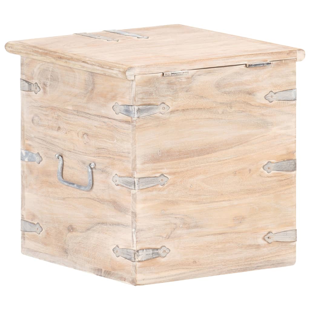 Chest 40X40X40 Cm Solid Acacia Wood