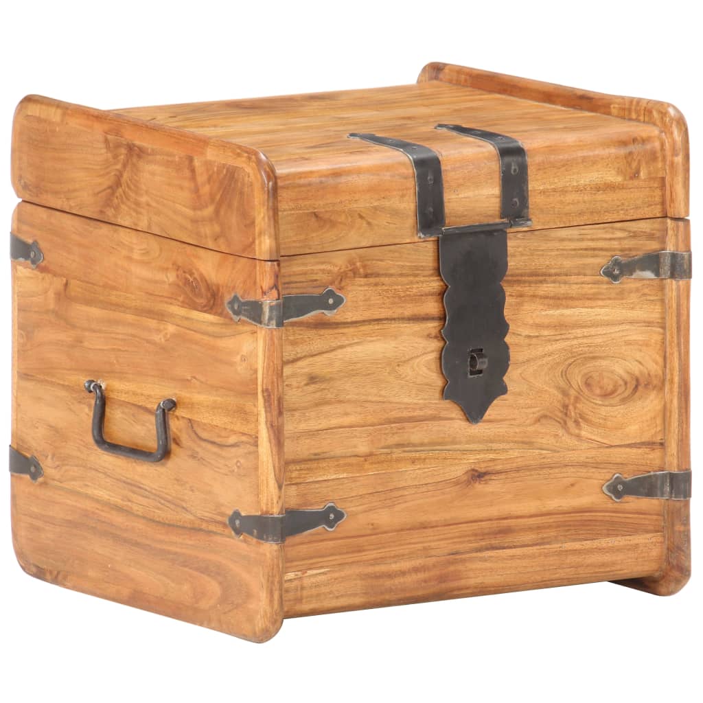 Storage Chest 90X40X40 Cm Solid Acacia Wood