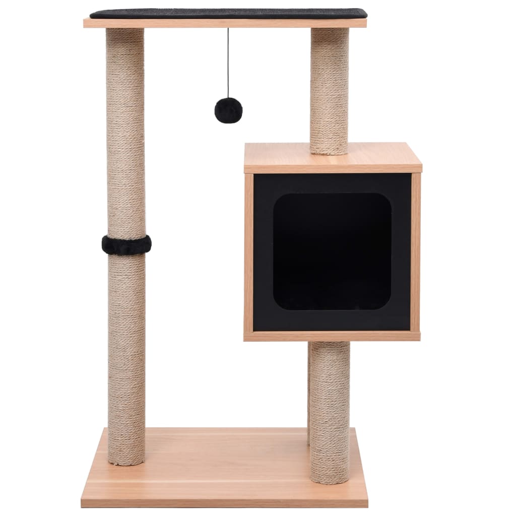 Cat Tree With Sisal Scratching Mat 82 Cm