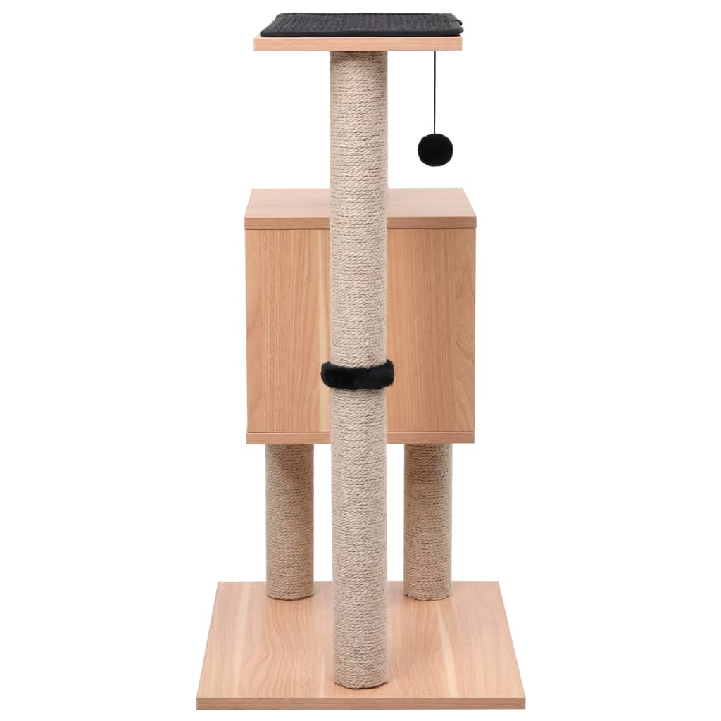 Cat Tree With Sisal Scratching Mat 82 Cm