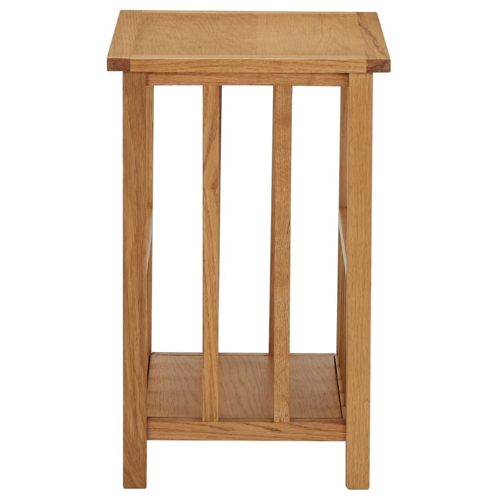 Magazine Table 45X35X55 Cm Solid Oak Wood