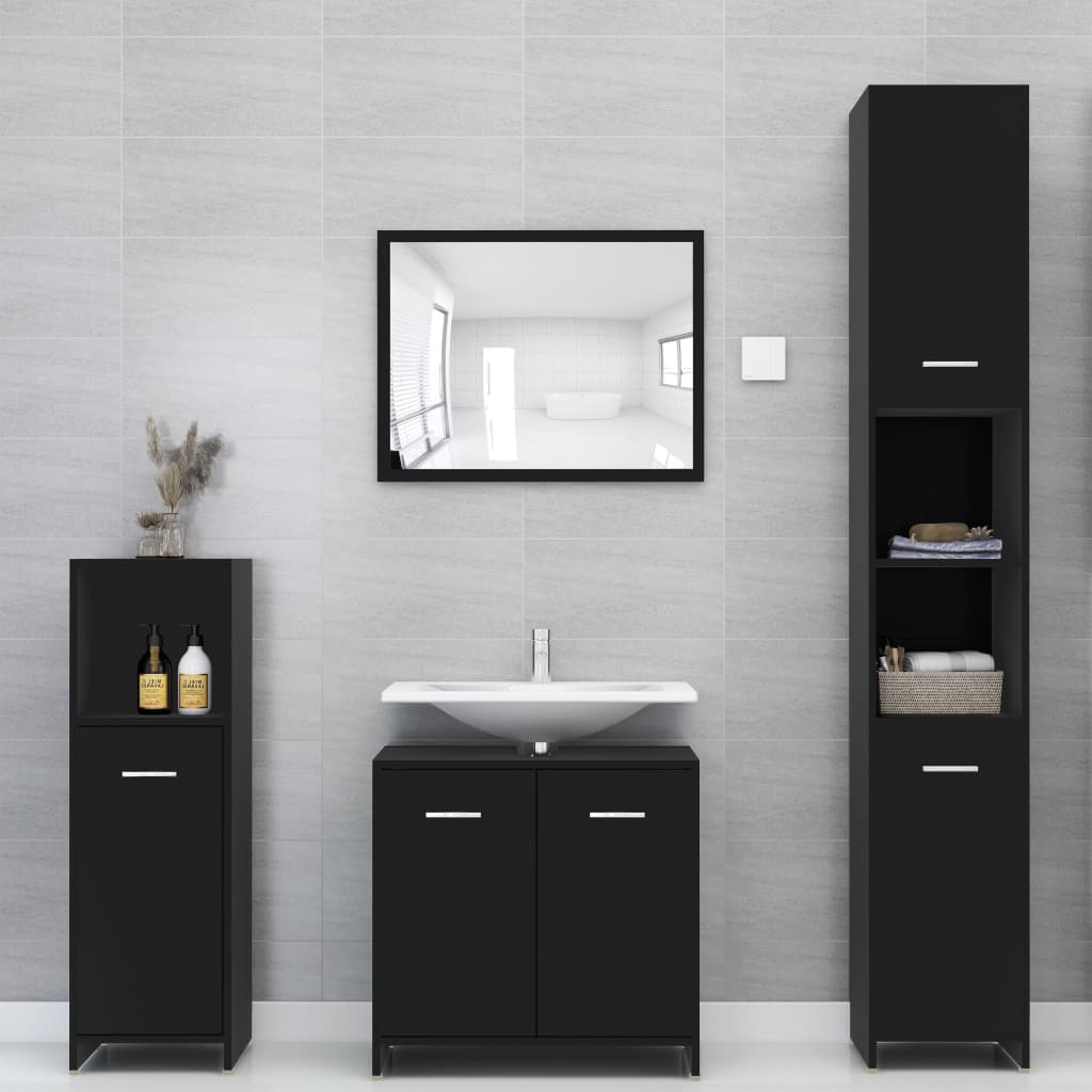 Bathroom Cabinet 30X30X95 Cm Engineered Wood