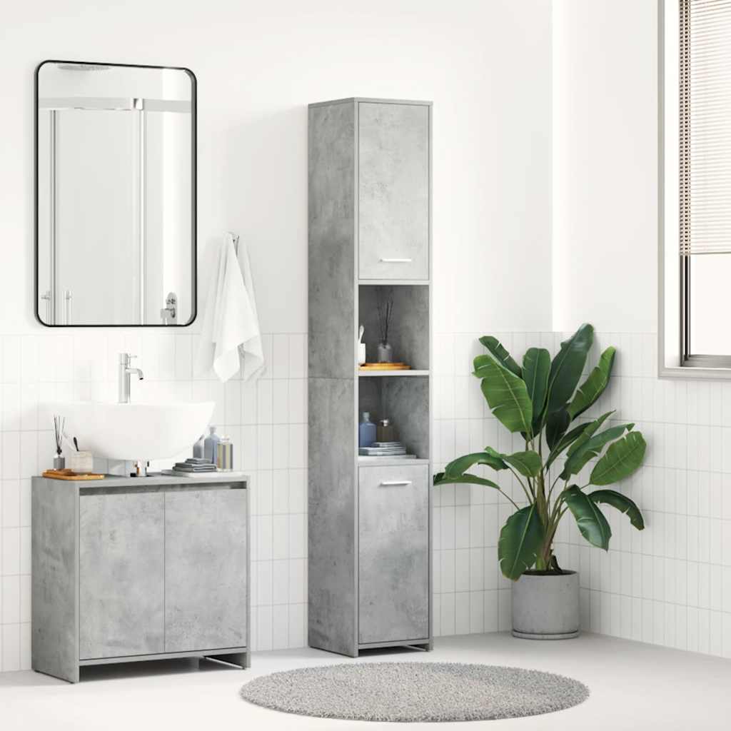 Bathroom Cabinet 30X30X183.5 Cm Engineered Wood