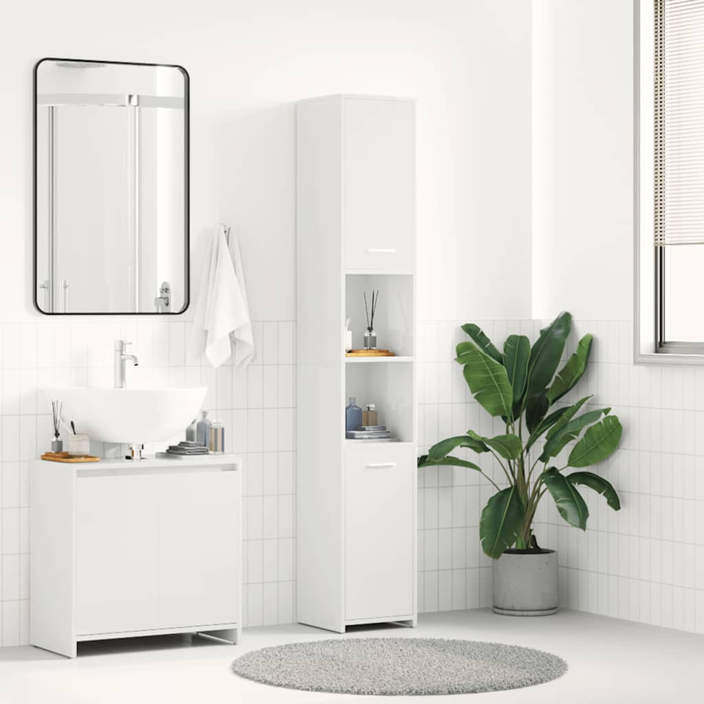Bathroom Cabinet 30X30X183.5 Cm Engineered Wood