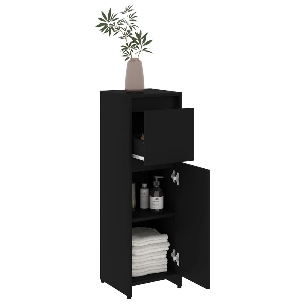 Bathroom Cabinet 30X30X95 Cm Engineered Wood