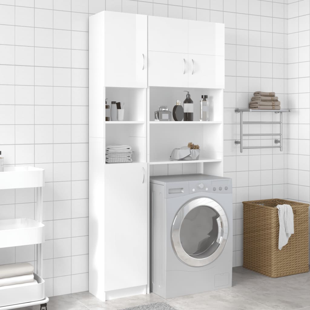 Bathroom Cabinet 32X25.5X190 Cm Engineered Wood