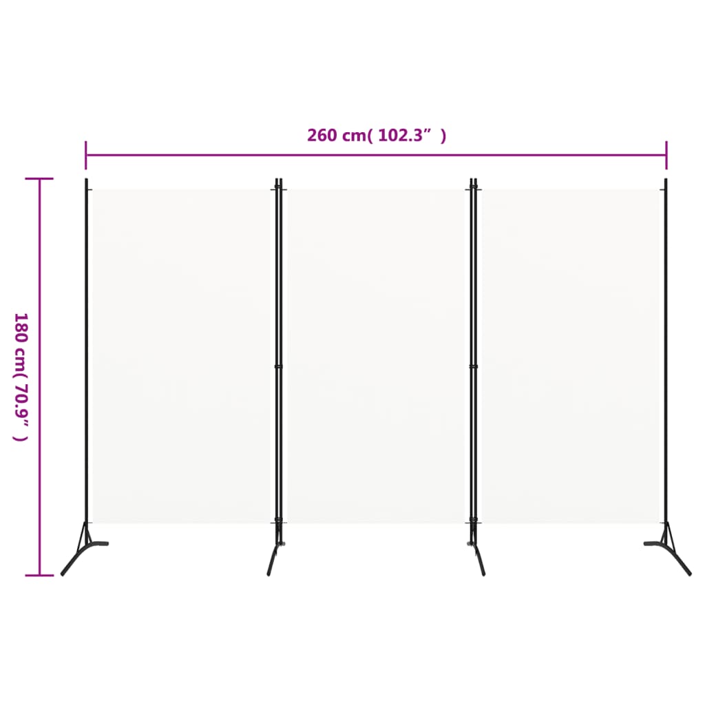 3-Panel Room Divider