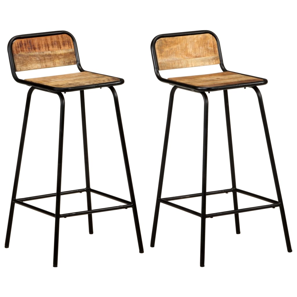Bar Stools 4 Pcs Solid Wood Reclaimed