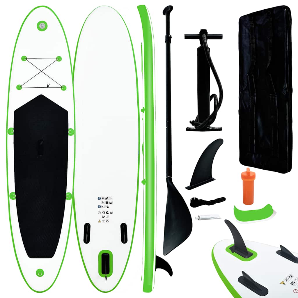 Stand Up Paddle Board Set Sup Surfboard Inflatable And White