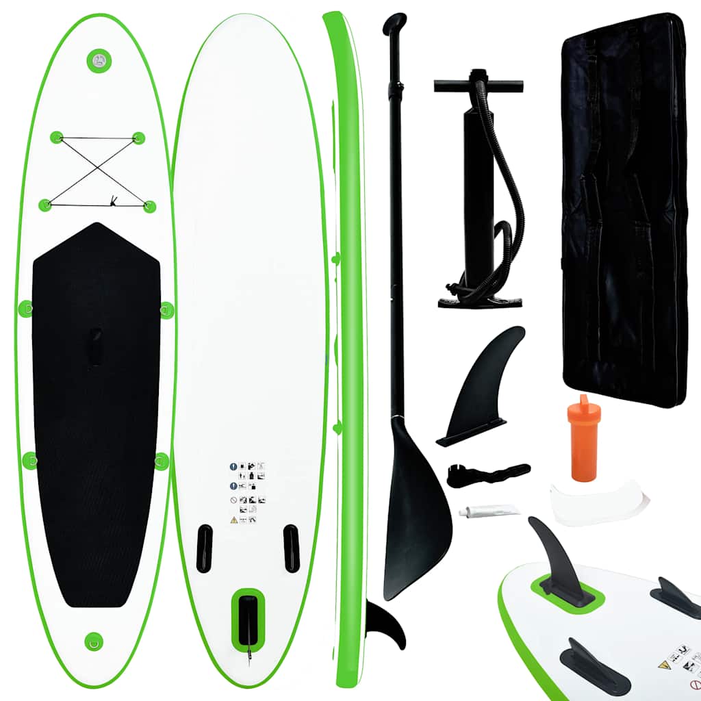 Stand Up Paddle Board Set Sup Surfboard Inflatable And White