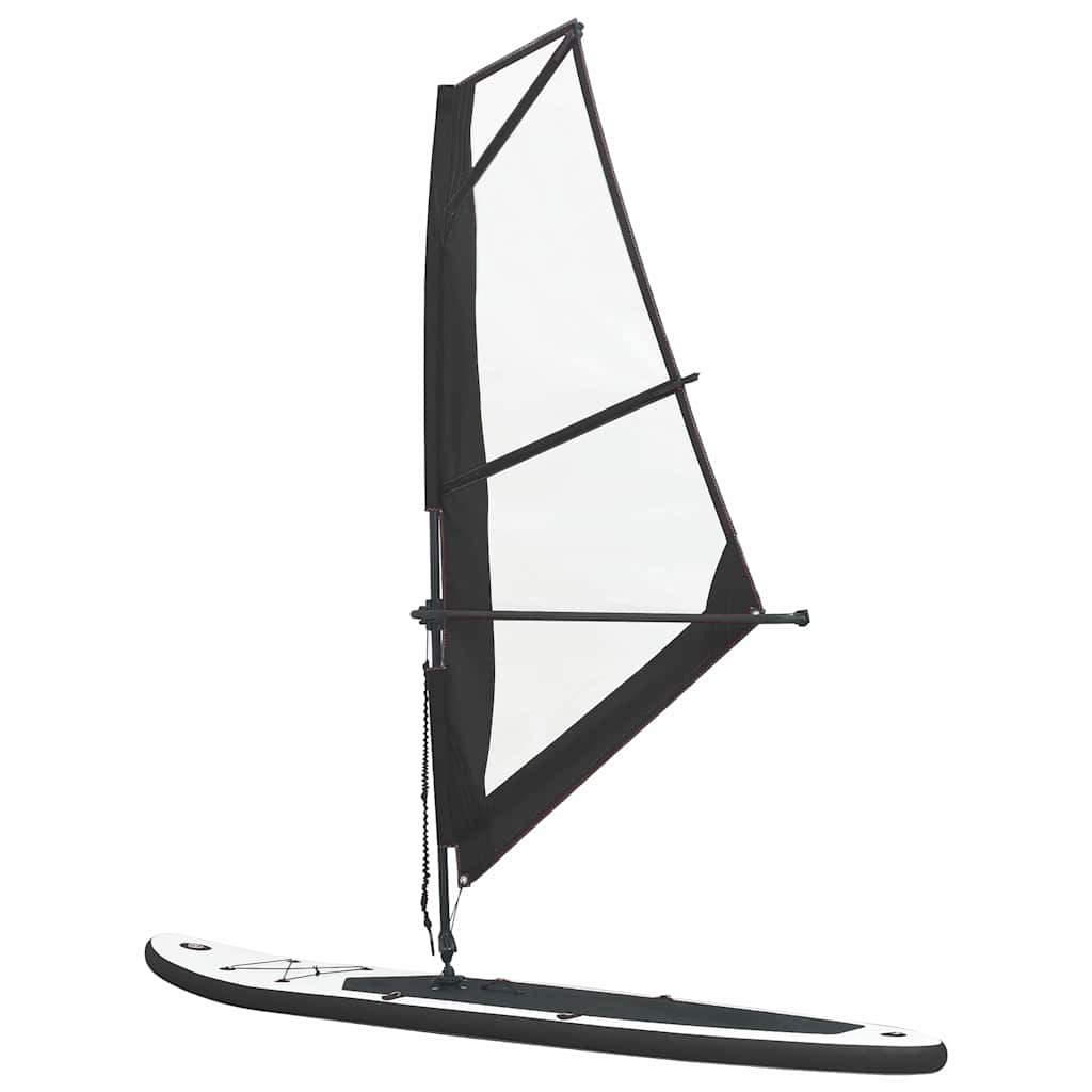 Inflatable Stand Up Paddleboard With Sail Set And White