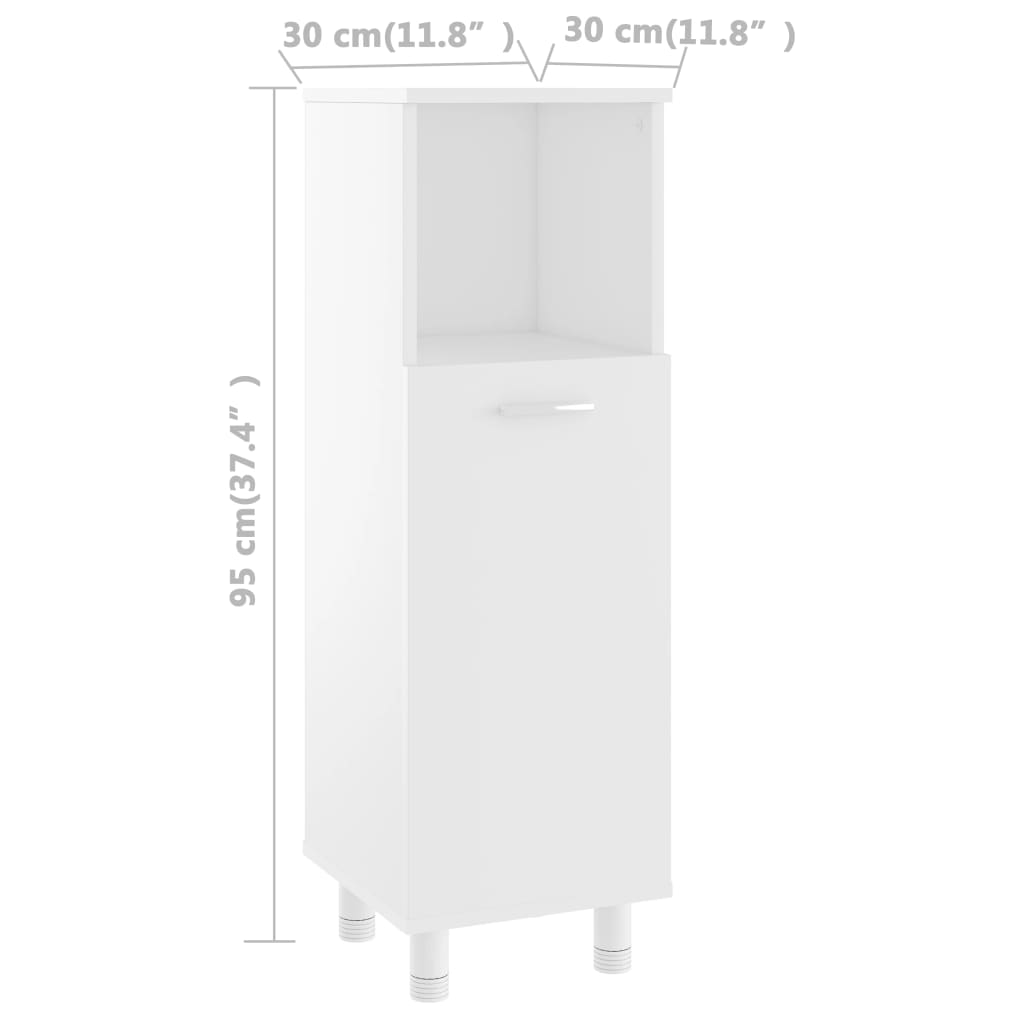 Bathroom Cabinet 30X30X95 Cm Engineered Wood