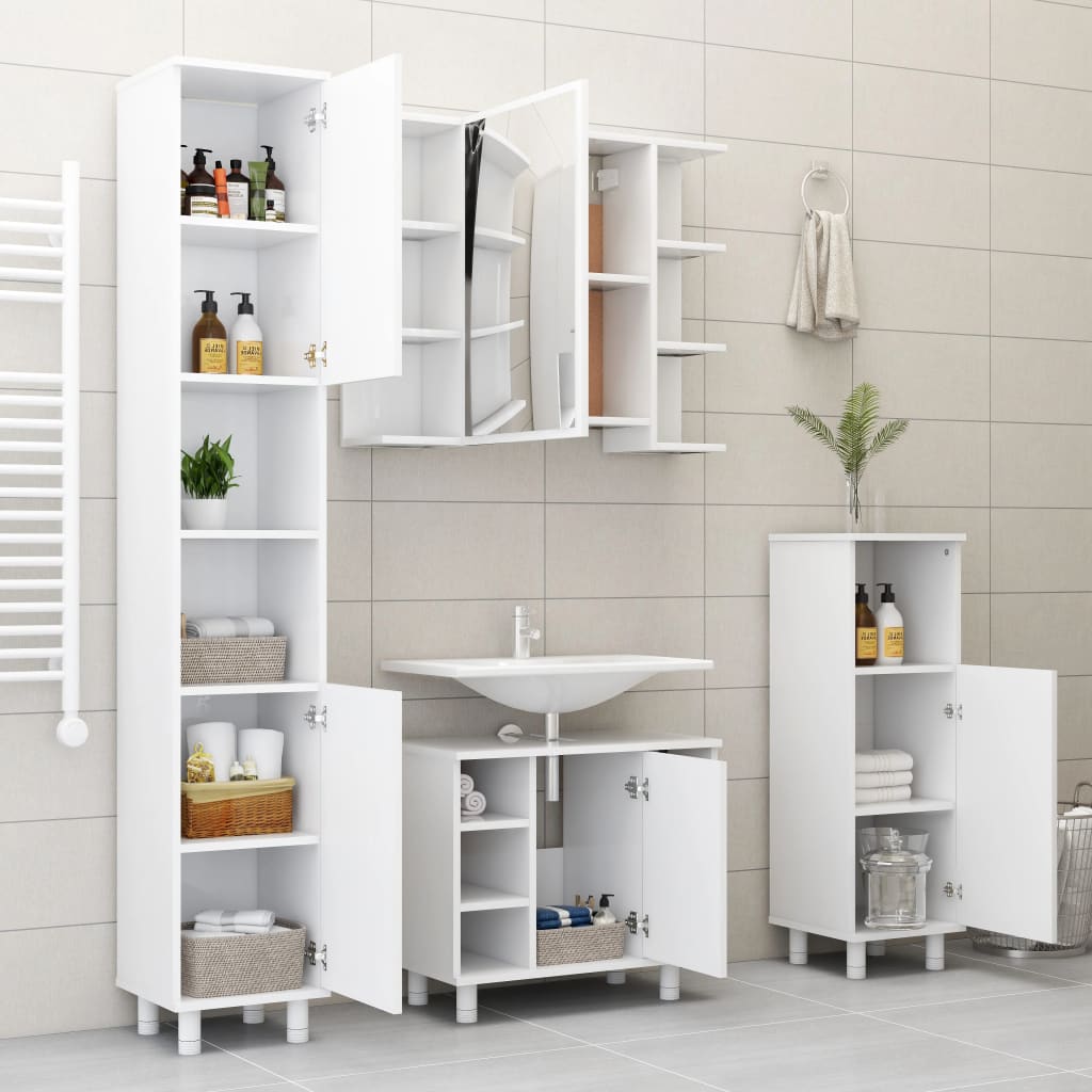 Bathroom Cabinet 30X30X95 Cm Engineered Wood