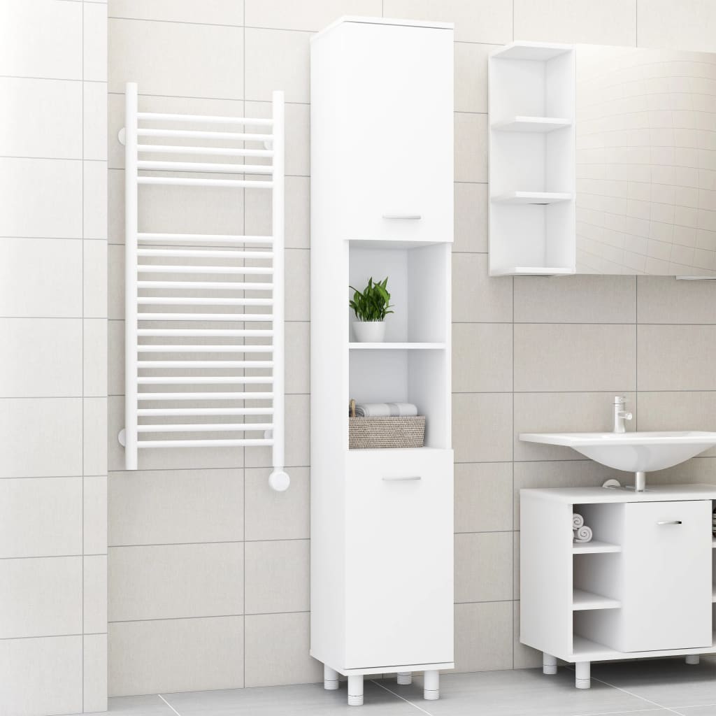 Bathroom Cabinet 30X30X179 Cm Engineered Wood