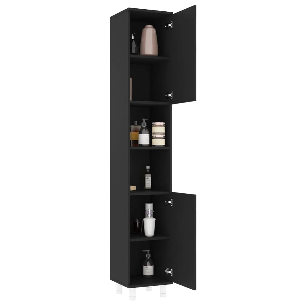 Bathroom Cabinet 30X30X179 Cm Engineered Wood