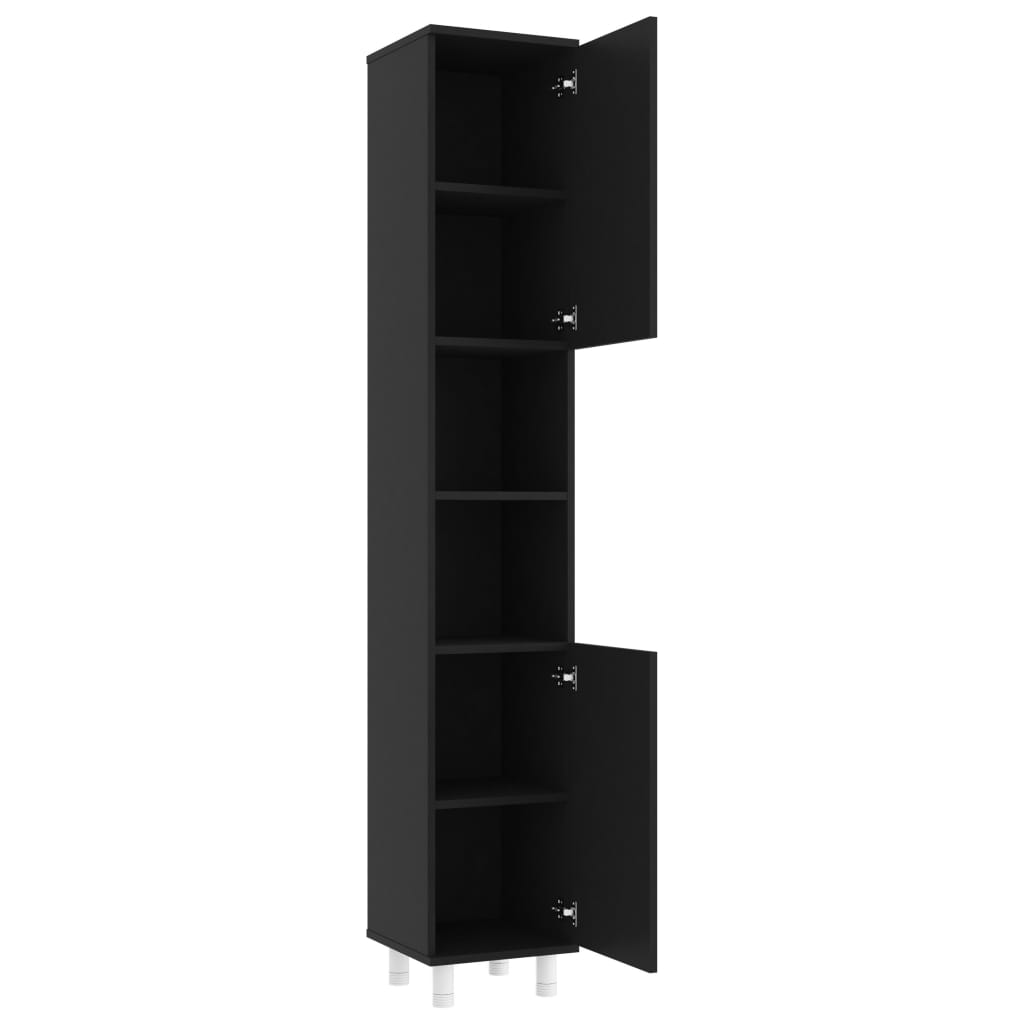 Bathroom Cabinet 30X30X179 Cm Engineered Wood