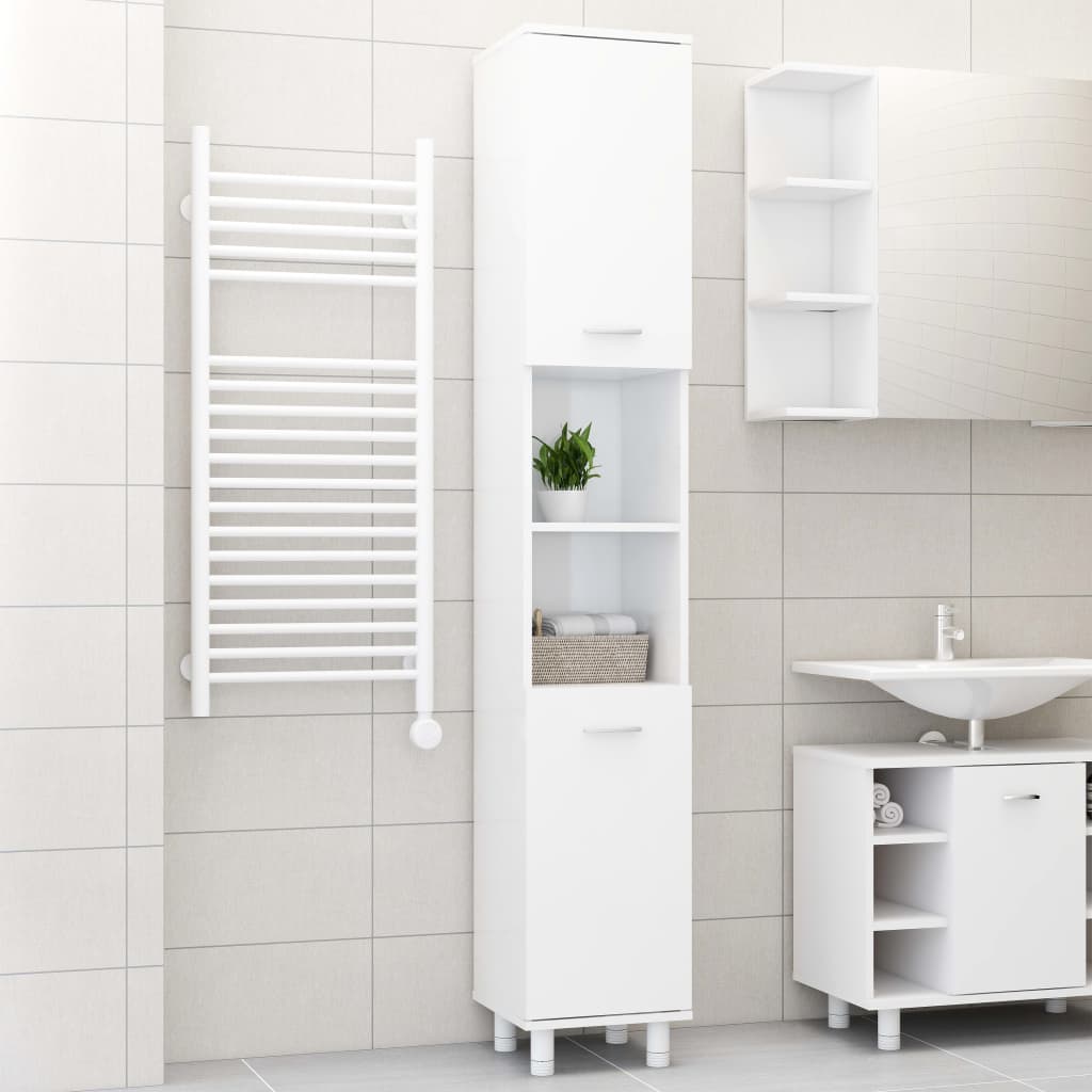 Bathroom Cabinet 30X30X179 Cm Engineered Wood