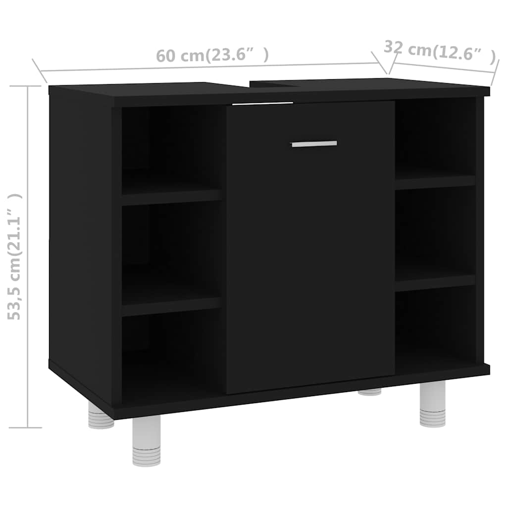 Bathroom Cabinet 60X32X53.5 Cm Engineered Wood