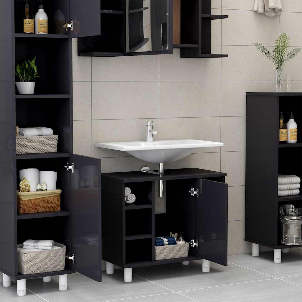 Bathroom Cabinet 60X32X53.5 Cm Engineered Wood