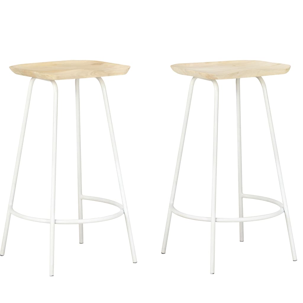 Bar Stools 4 Pcs Solid Mango Wood