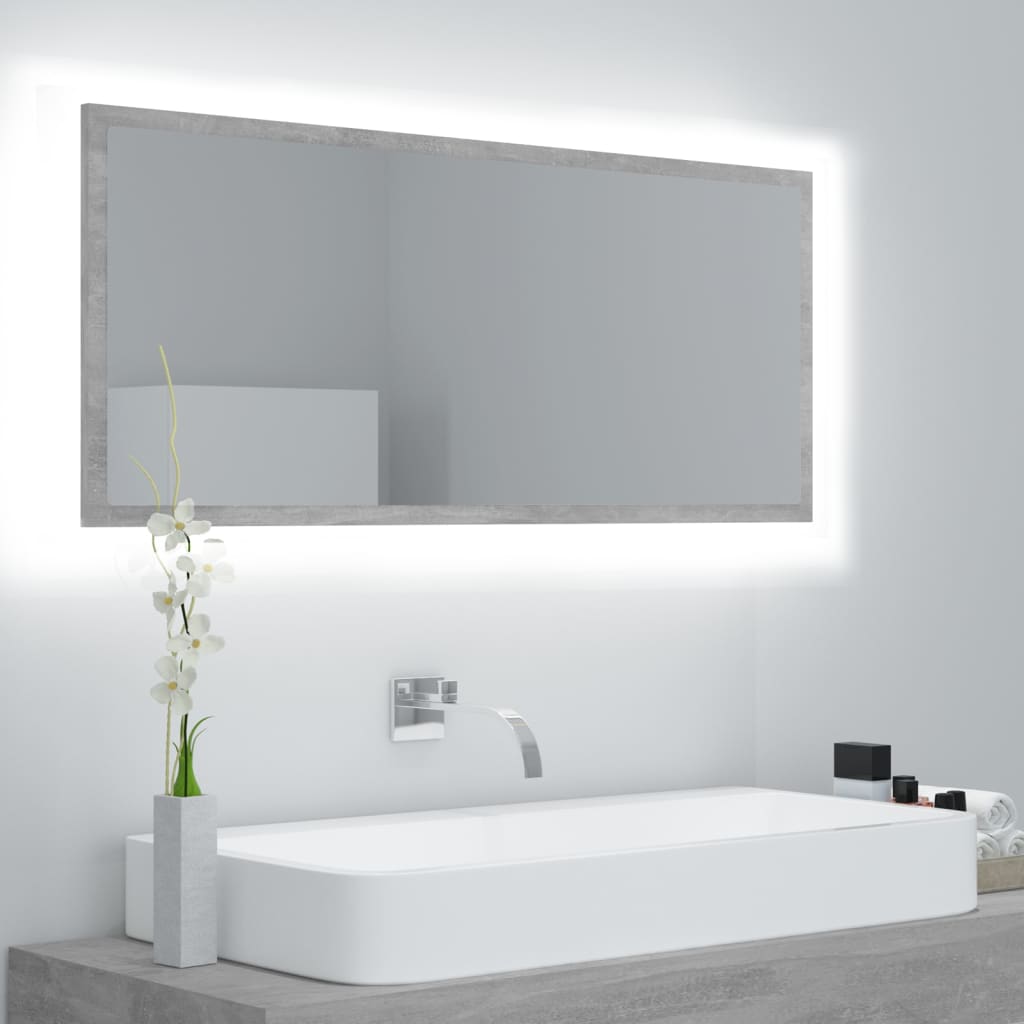Led Bathroom Mirror 100X8.5X37 Cm Engineered Wood