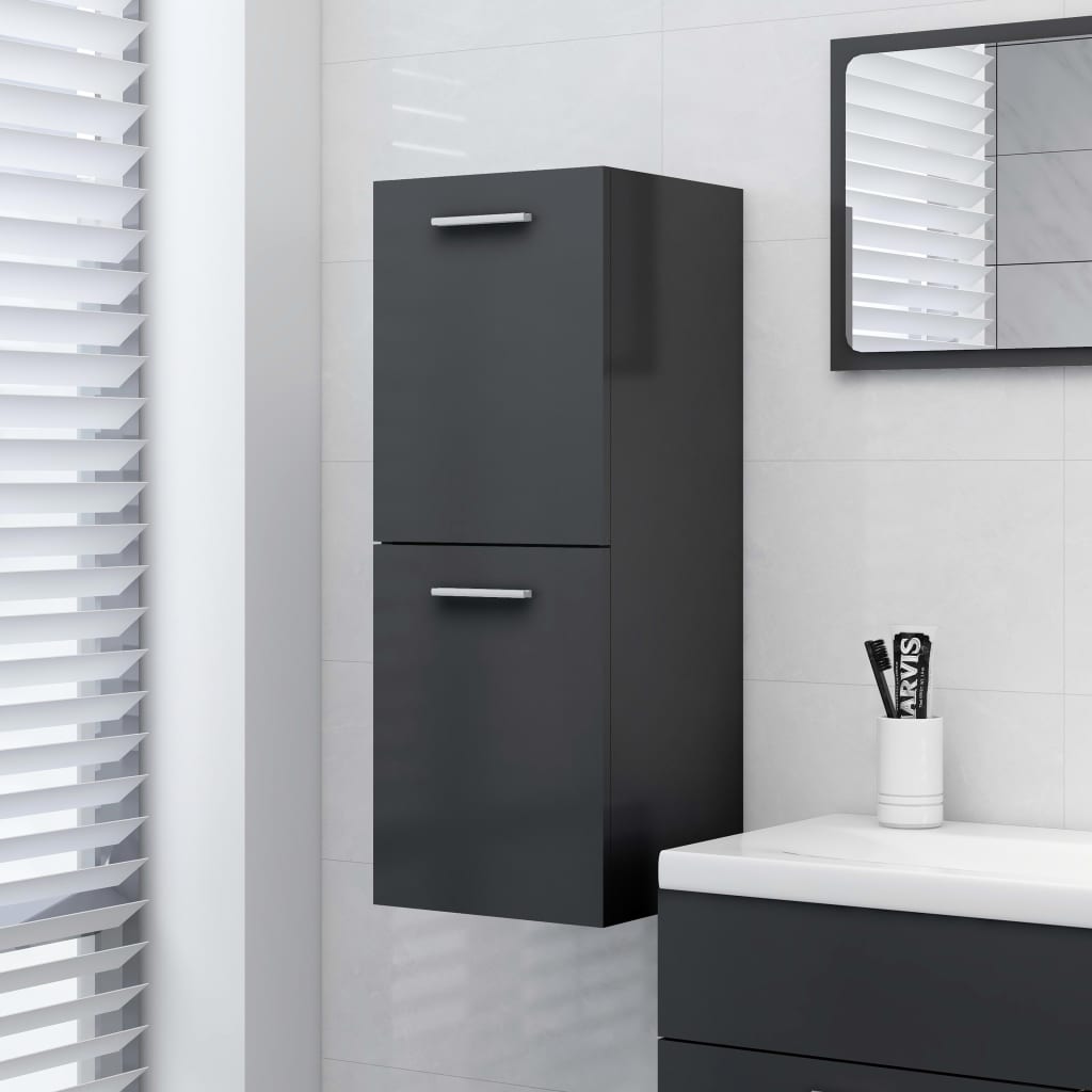 Bathroom Hanging Cabinet 30X30X80 Cm Engineered Wood